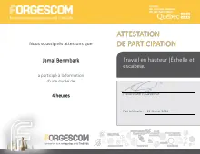 Preview Travail en hauteur