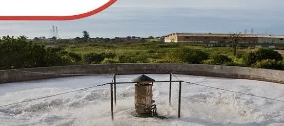 Photographie de la station de traitement des eaux usées de Lesieur Cristal
