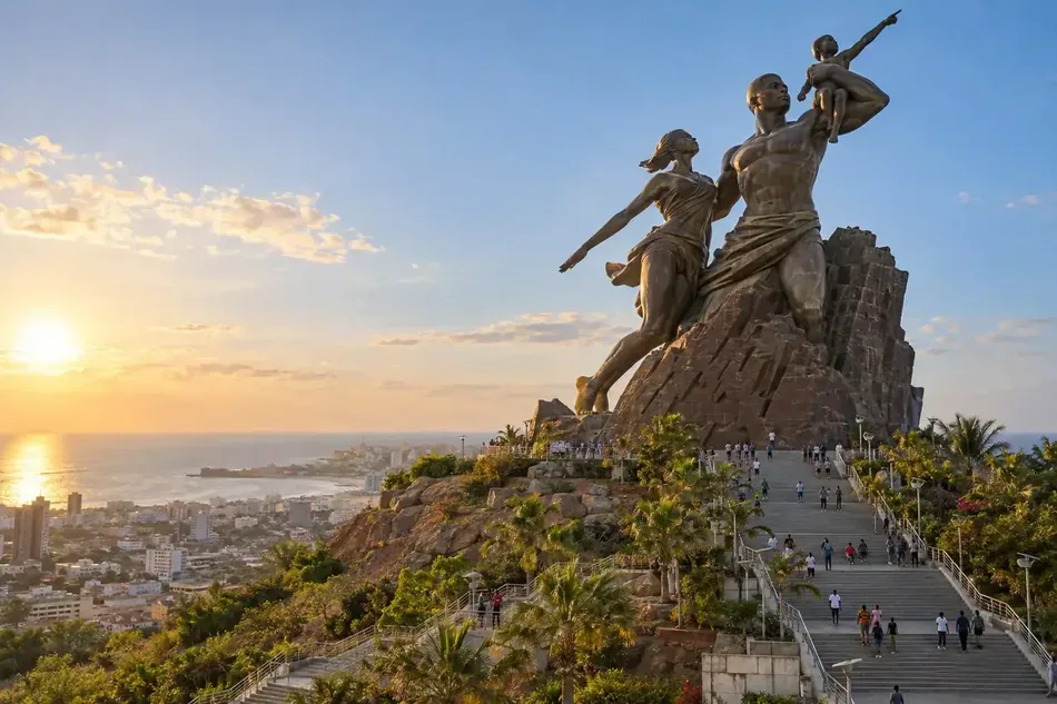 African Renaissance Monument in Dakar, Senegal