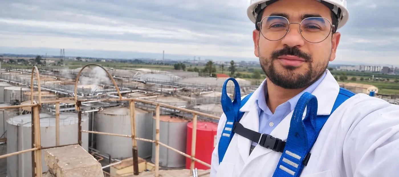 Jamal sur le site industriel de Lesieur Cristal à Casablanca