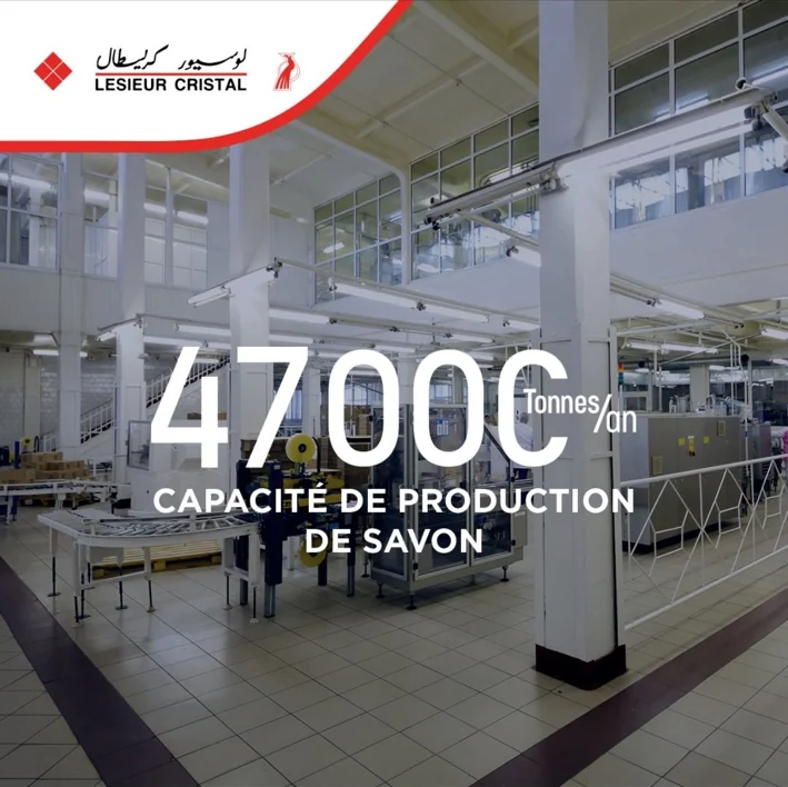 Liquid soap preparation line at Lesieur Cristal in Casablanca